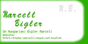 marcell bigler business card